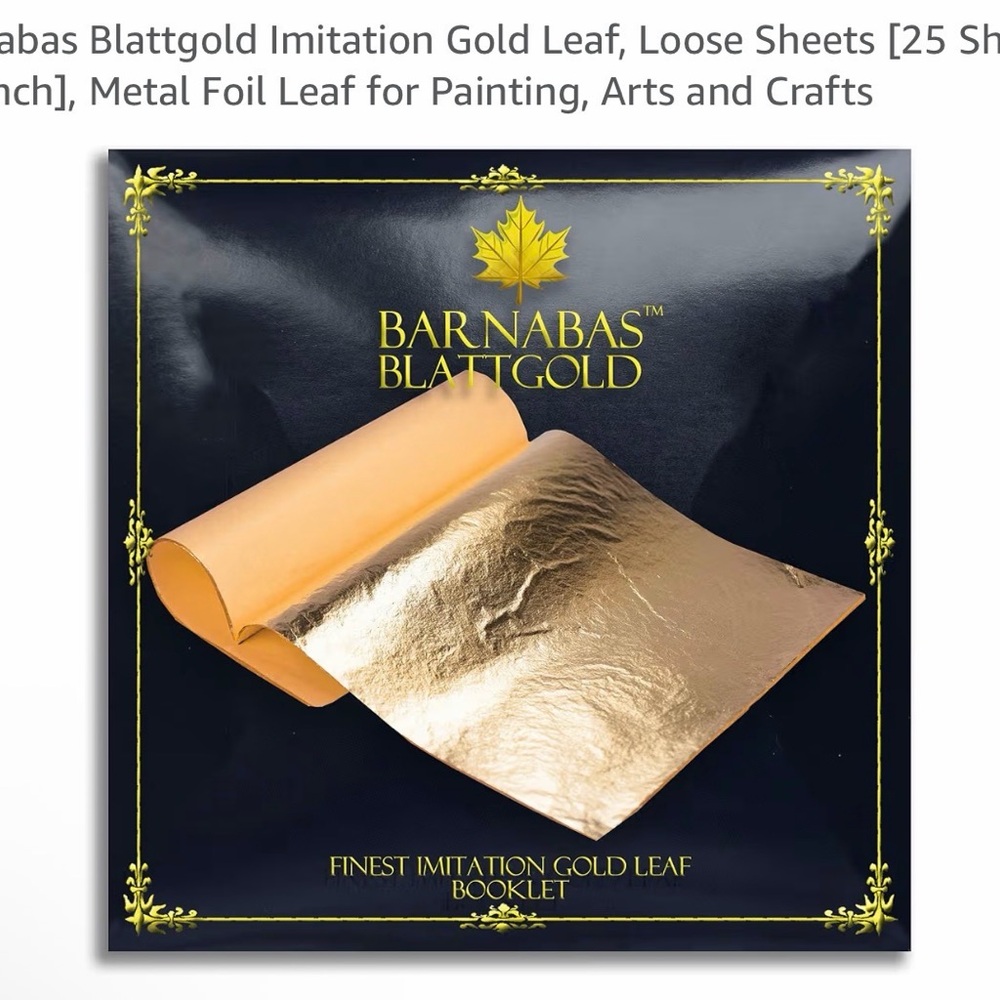 Barnabas Blattgold Gold Leaf Pack of 25